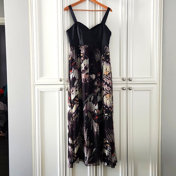 KAREN MILLEN | Silk Butterfly Maxi Dress - Picture 5 of 13